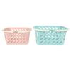 Multifunctional Plastic Tote Basket for Supermarket, Bathroom, Storage, and Groceries