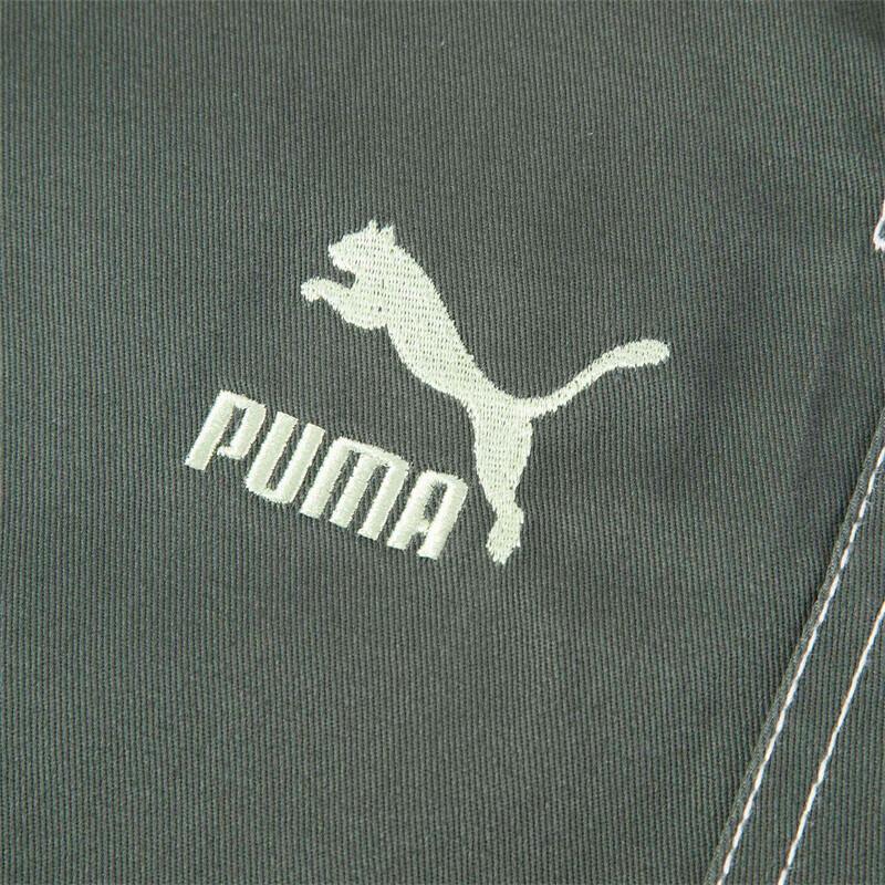Puma Sxwp Woven Pants Comfortable Loose Fit Casual Cargo Unisex Bottoms Mineral-Gray 626860-80