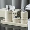 1pc Marble bathroom toiletries Bathroom aromatherapy bottle Tissue box Storage tray ornaments Tissue box Lotion sub bottling
