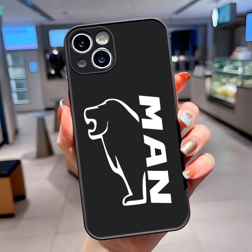 

Man truck logo Phone Case Matte Translucent For IPhone 15 Pro 16 Pro Max 13 11 12 14 Xs X Xr 7 8 Plus Se Back Cover iPhone11