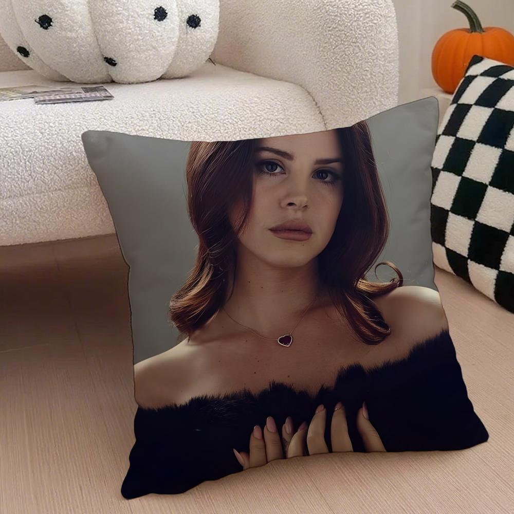 LLana Del Rey Cushion Cover Linen Pillow Case Soft Breathable Protective Couch Room Decoration