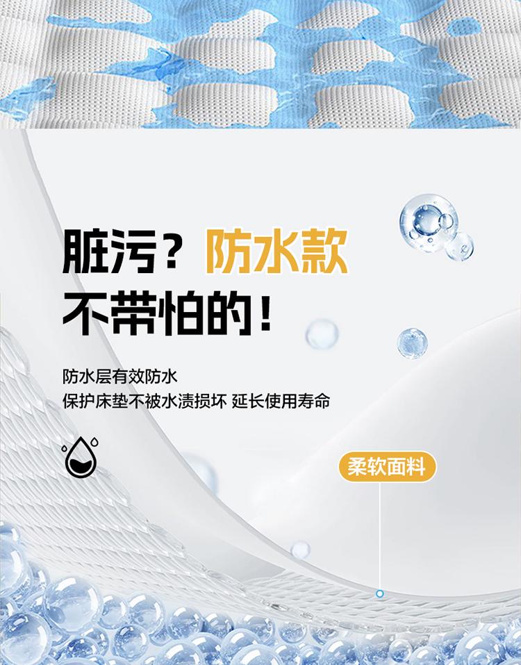 Yongyouwan A-class Cotton Padded Waterproof and Dirt Proof Bed Pad