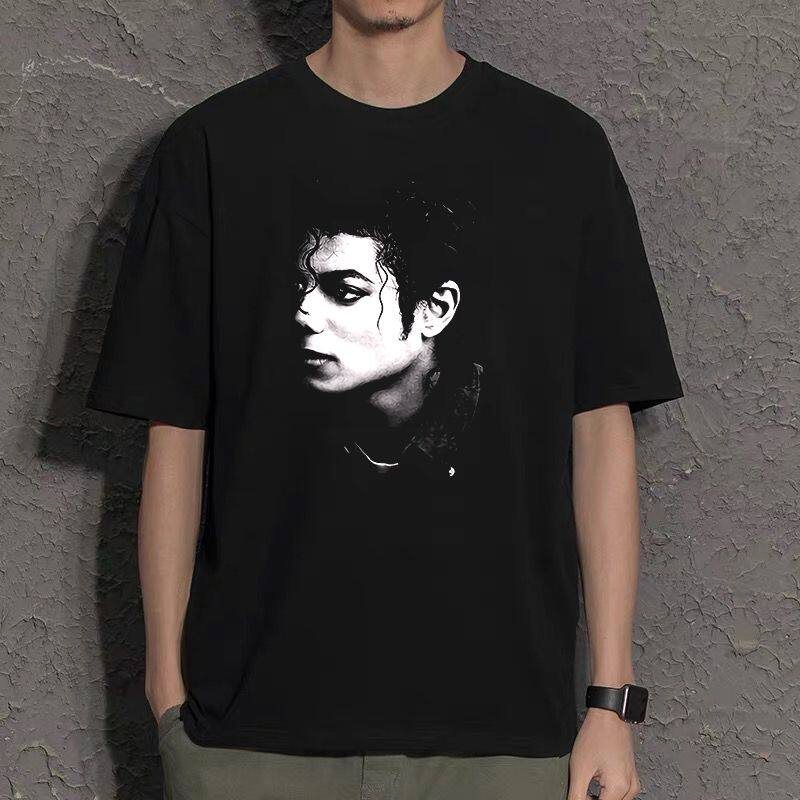 Michael Jackson Commemorative Printed Short Sleeve Vintage Clothing for Men and Women TShirts