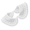 Perfect Match 49Me Stylish Rhinestones Embellished Faux Collar For Women Blouse Multipurpose Shirt Accessory Lace Trim Organza False Collar