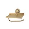 Toilet Paper Holder with Shelf Antique Copper Wall Mount Toilet Paper Roll Holder for Bathroom Washroom