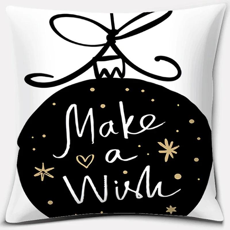 Christmas Themed Pillowcases Car Accessories Office Santa Claus Living Room Sofa Home Pillowcases