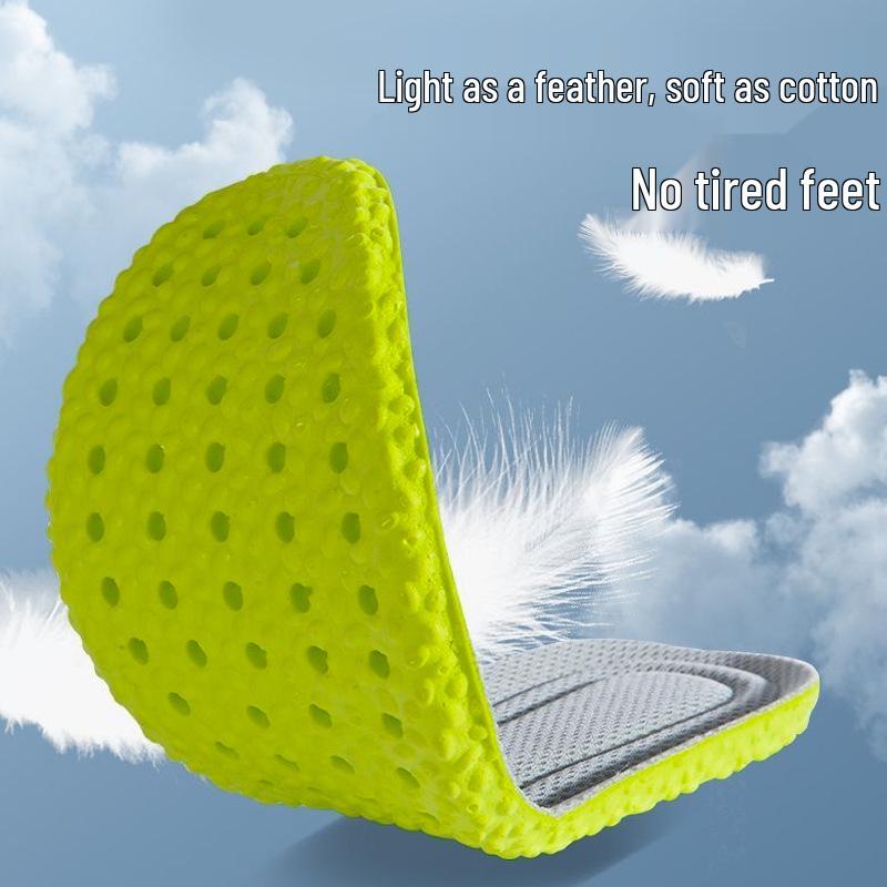 Odor-Resistant Breathable Popcorn PU Insoles for Military Training - Comfortable and Durable for Long Standing, Spring/Summer Unisex