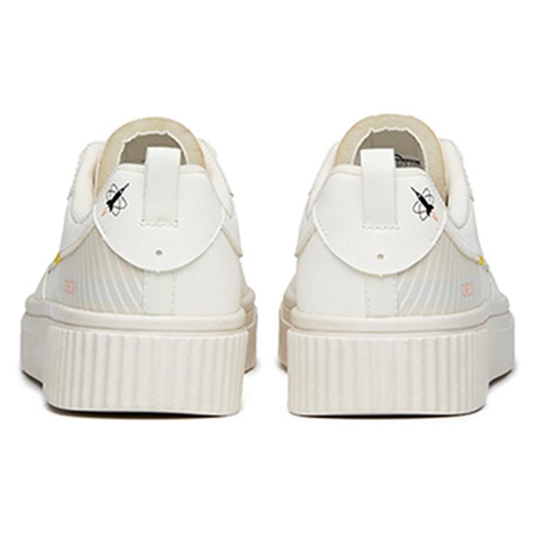 Anta Life Collection Abrasion Resistant Slip Resistant Low top Skateboard Shoes Women's Ivory White 122148066-2