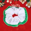 Matte Velvet Hair Scrunchies for Bun Christmas Scrunchies, Soft Elastic Ties Women Girls, Lightweight Party Styling Tools Contrast Color Ponytail