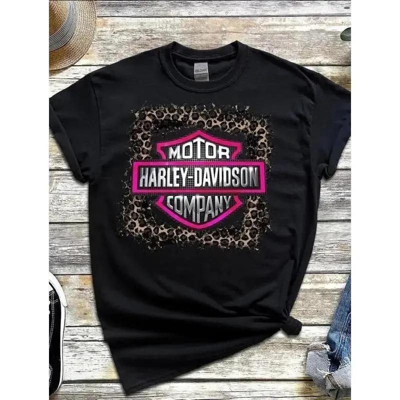 Men s Graphic T-Shirt with Hair Don t Care Motorcycle Print, Soft 100% Cotton XL