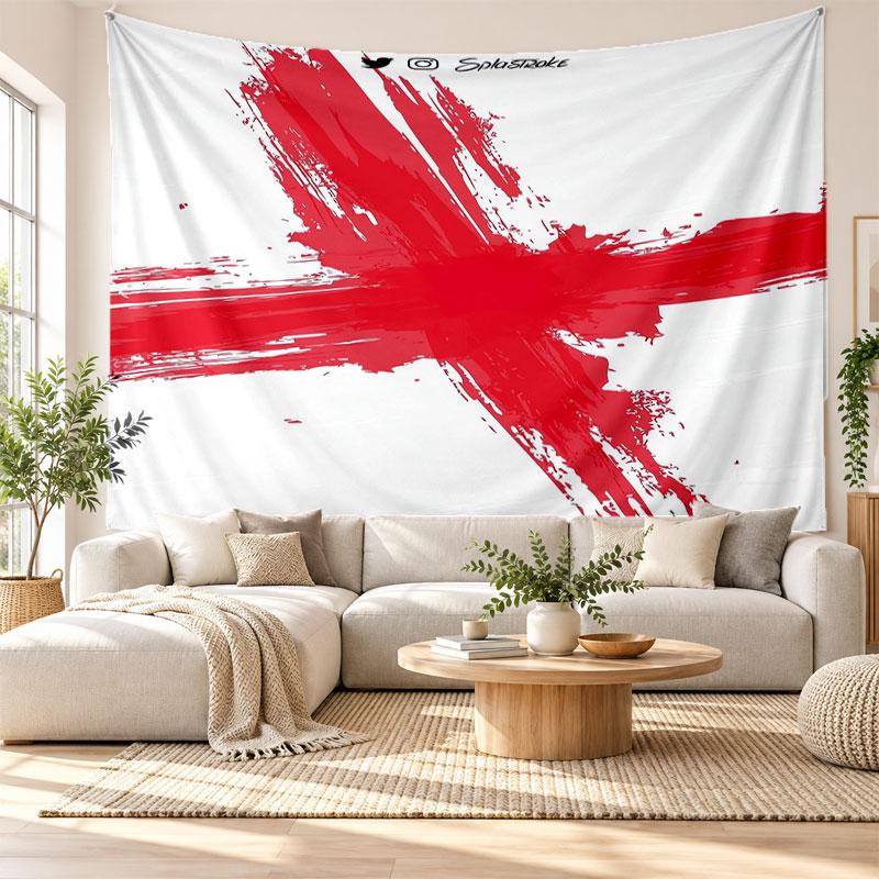 England National Football Team Wall Tapestry, Soft Fabric Wall Hanging, Decorative Backdrop For Bedroom Home Wall Art
