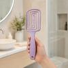 Curved Vented Detangling Brush for Paddle Hair Styling Brush for Faster Blow