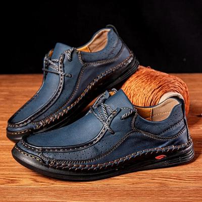 Shoes for Men 2024 Handmade Leather Casual Sneakers Comfort Design Man Shoe Business Leather Fashion Plus Size Shoes for Men