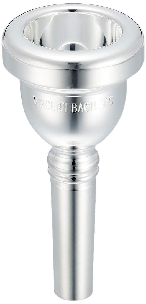 Bach Trombone Mouthpiece 7C, Silver-Plated Finish (for Small Bore)