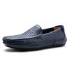 2025Men Casual Shoes Leather Moccasins Breathable Slip on Boat Shoes Italian Luxury Brand Mens Driving Loafers Size 37-47