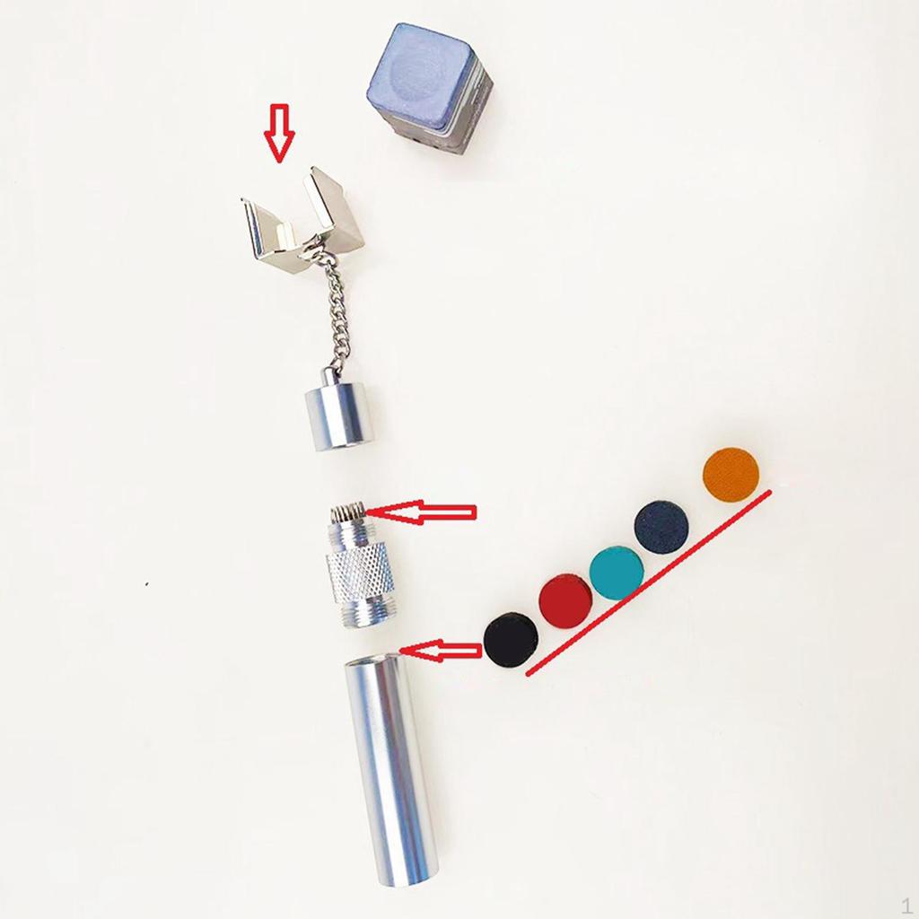 Billard Queue Tip Tools 3 in 1 Pool Snooker Kreidehalter Pricker Prep Tool Tischgriff