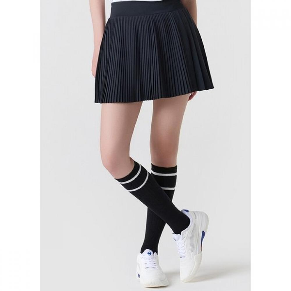 Le Coq Sportif Women S pLeatS Variated Skirt  Legging inSide  qq122tSk31 BLK black/65 XS