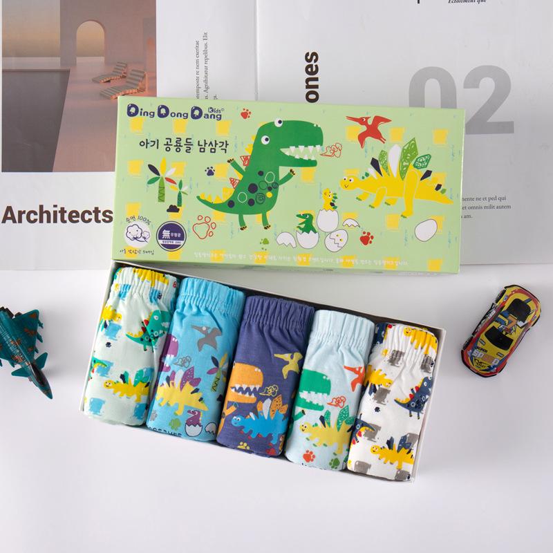 Korean Style Cotton Cartoon Triangle Underwear for Kids