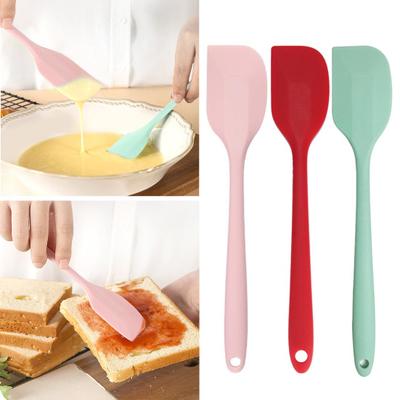 Silikoncreme-Spatel Antihaft-Pfannenschaber Hitzebeständige Küchenbackwerkzeuge DIY Kuchenschaufel zum Backen, Wenden, Rühren