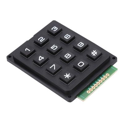 Módulos de Teclado con 12 Teclas 3x4 Botones Pulsadores Teclado Externo para MCU