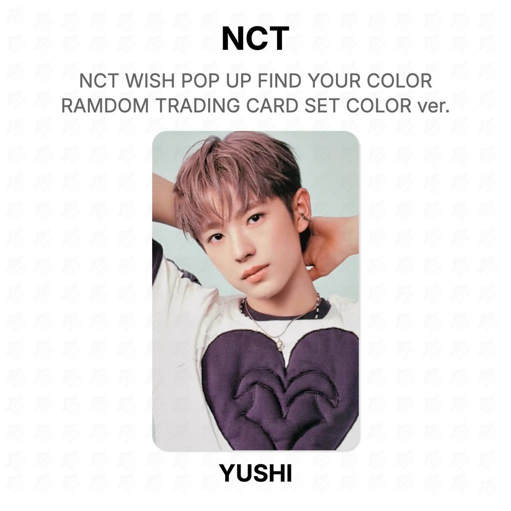 NCT WISH POP UP FIND YOUR COLOR RAMDOM TRADING CARD SET COLOR ver. Official Photocard