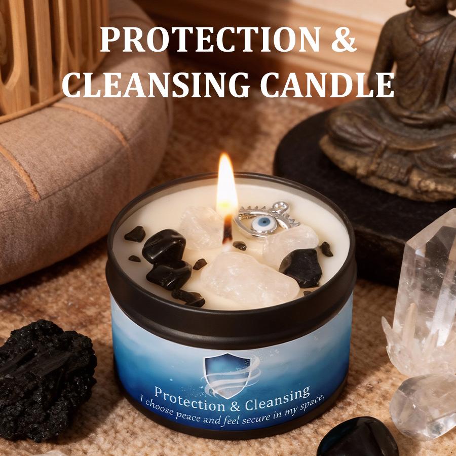 Scented Candles 3oz Law of Attraction Protection Manifestation Energy Boosting Christmas Home Decoration Candle Holders Gift