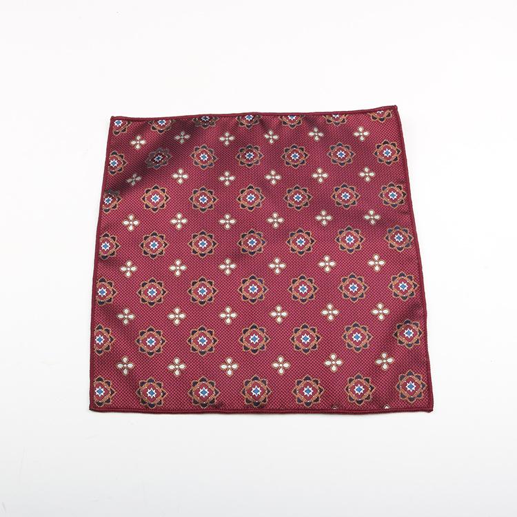 Einstecktuch Herren Burgunder Hochzeit Bräutigam Muster Hochwertiges Hochzeits-Taschentuch Brusttuch