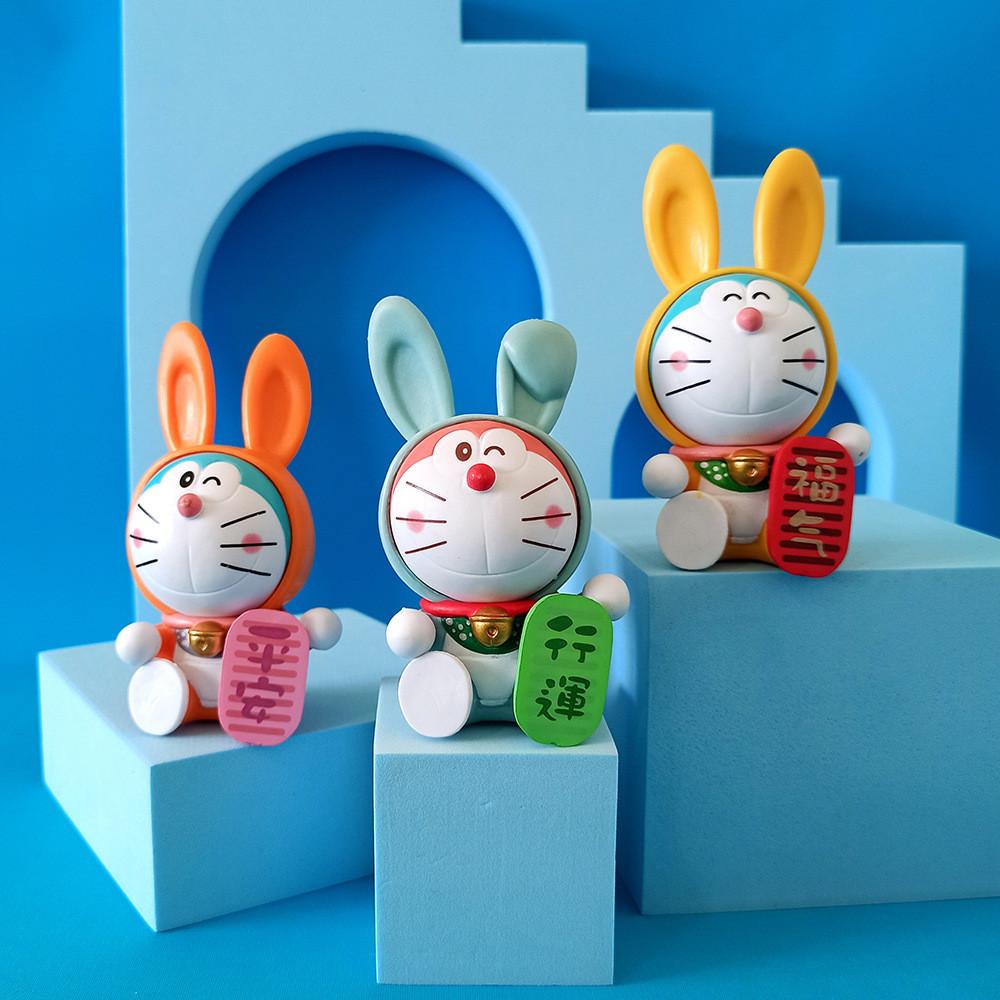 Pvc Anime Doraemon  Action Figure Model Car Ornament For Fans And Collectors