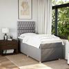 Maison Exclusive - Sommier à lattes de lit avec matelas Taupe 80x200 cm Tissu
