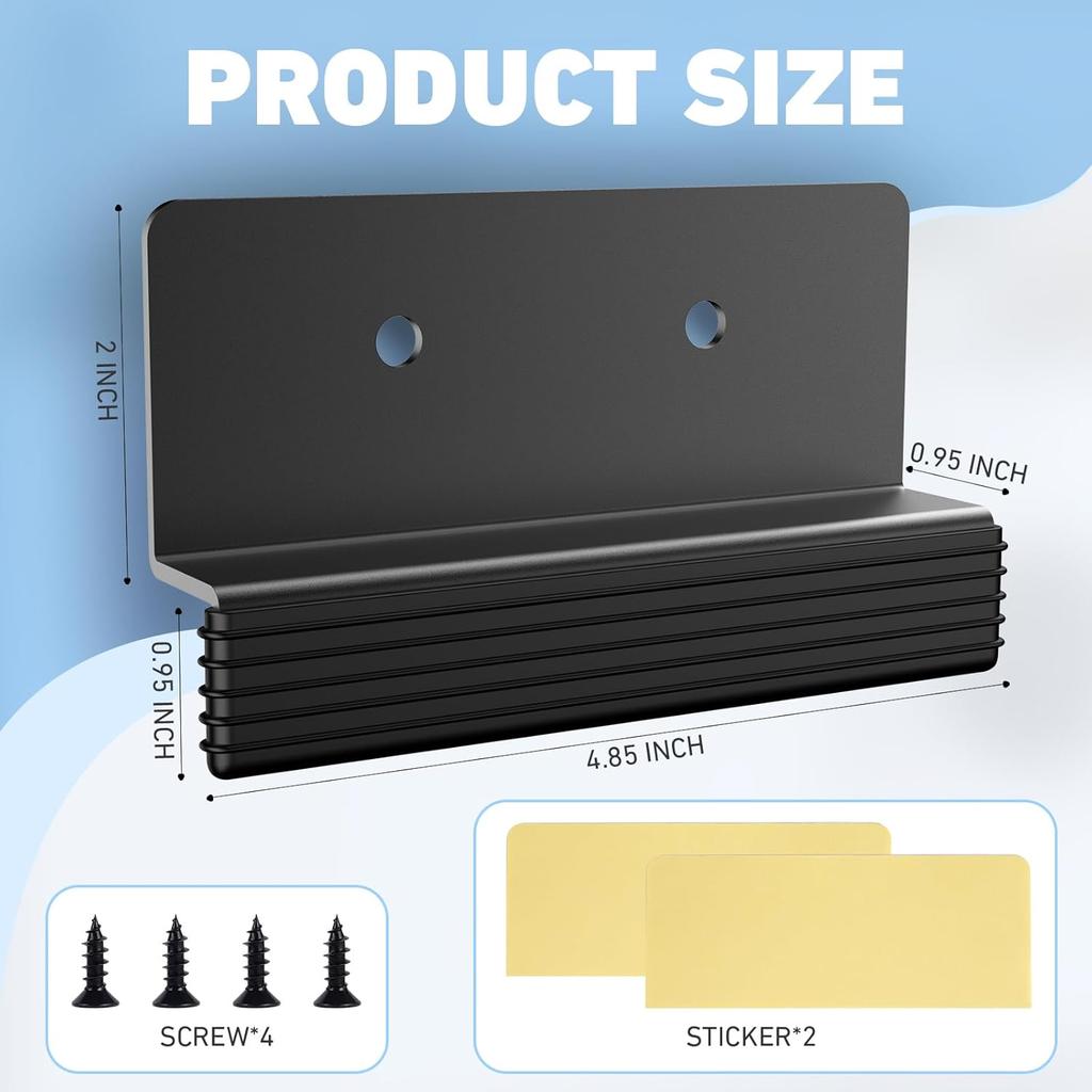 2 Pcs Cabinet Foot Pull for Trash Drawer, Hands Free Toe Kick Opener for Under Sink Pull Out Trash Can, Drill Adhesive or Screw Mount, Touchless