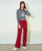 ETRE AU SOMMET Corduroy Bootcut Pants (Deep Pink)