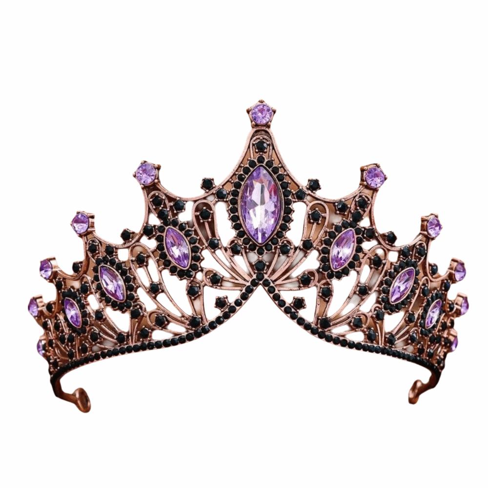 Alloy Queen Princess Crown Baroque Prom Dress Jewelry Vintage Bridal Headband  New Year