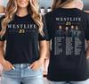 Westlife Konzert Inspiriertes Shirt, Westlife 25-jähriges Jubiläumstour 2026 T-Shirt