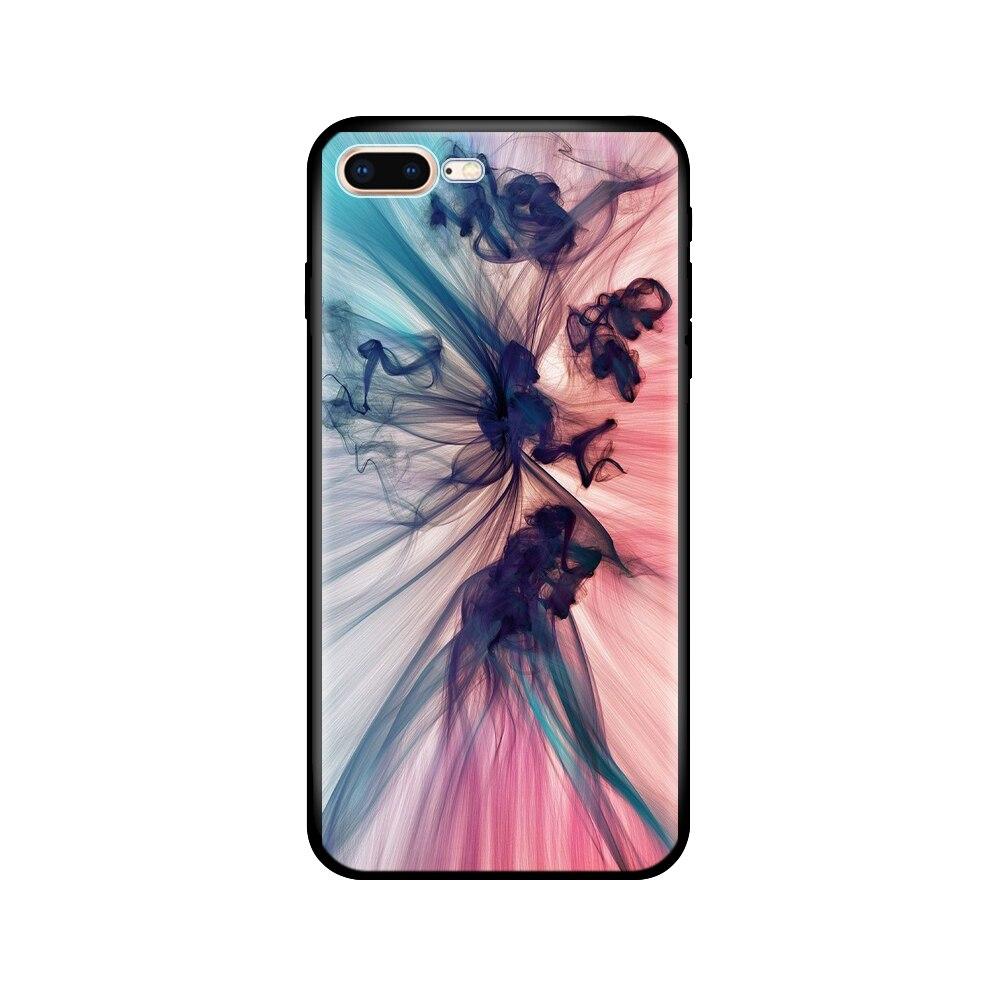 For Iphone 7 8 Case Silicon Soft Tpu Shell Cover For Apple iPhone 7 8 Plus Bag Funda Coque Etui Bumper Paiting Black Tpu Case