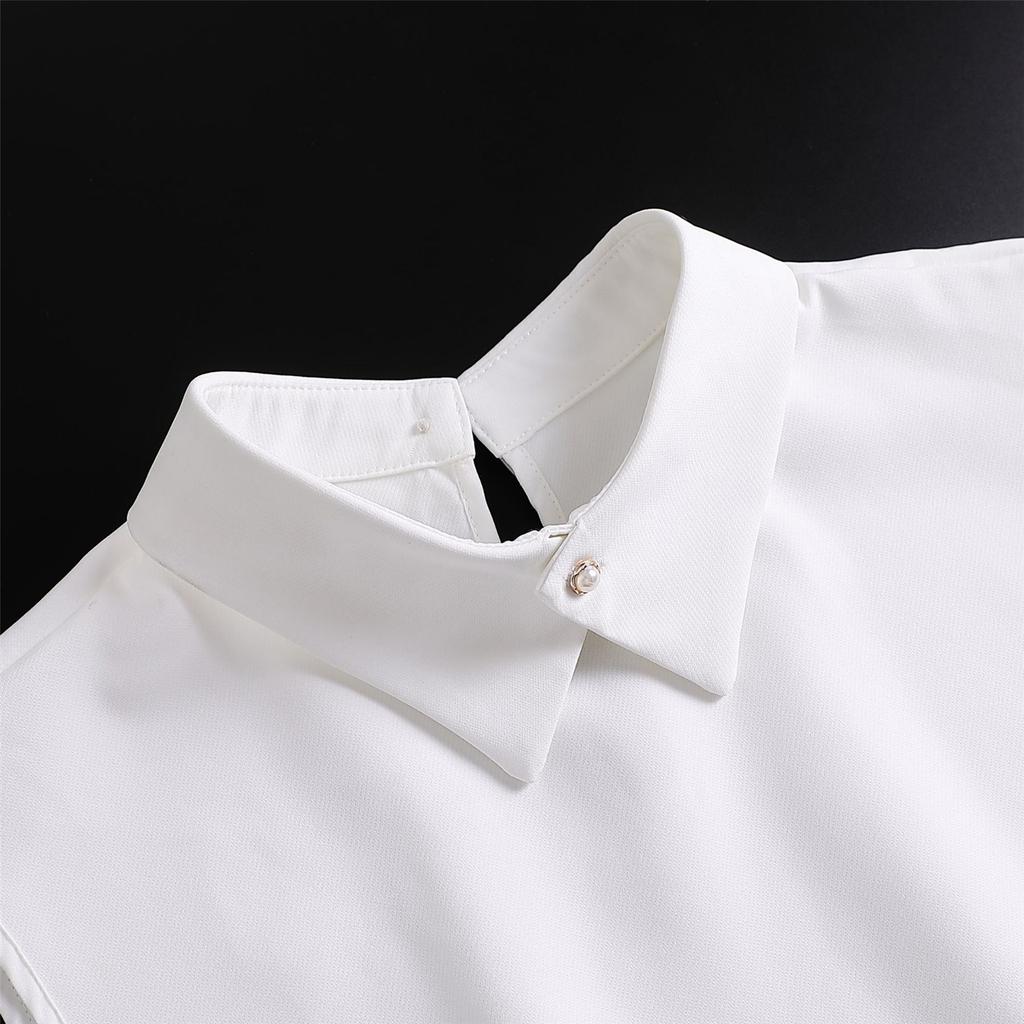 Elegant Lapel Collar Neck Cover Adjustable Turn Down Collar Insert for Women Office Clothing Accessory Neck Decoration