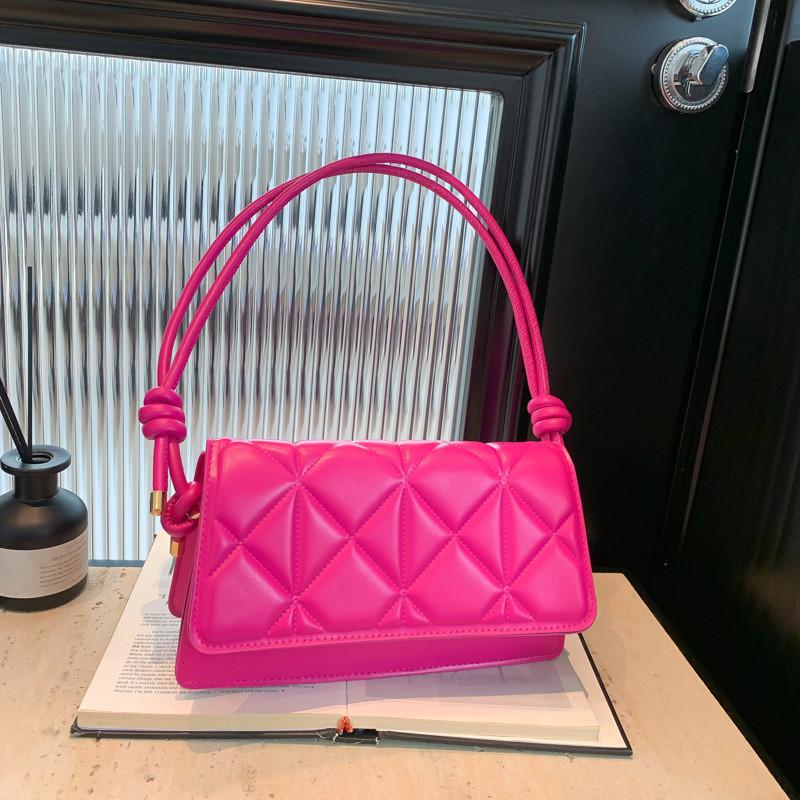 Elegant Pu Underarm Bag 2024 New Fashionable Quilted Shoulder Bag For Women