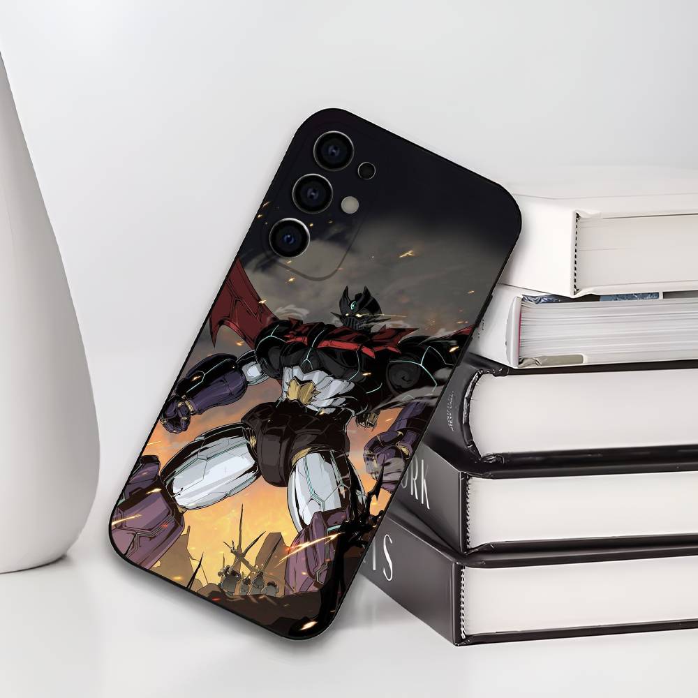 Soft Silicone Black Cover UFO R-Robot G-Goldorak Phone Case Compatible with Samsung S25 S24 S21 S22 S23 S30 Ultra S20 plus