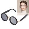 AI Smart Translation Glasses Grey Round Adjust Le Lens   Wireless 114 Language Translator Sunglasses