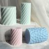 Spiral Cylindrical Candle Mould Geometry Candle Silicone Mold Handmade Aromatherapy Candle Soap Resin Mold DIY Art Craft