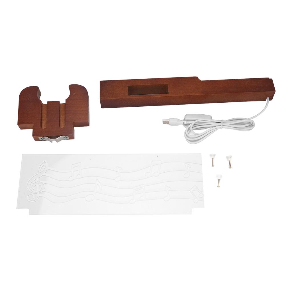 Light Up Guitar Stand Wall Mount Solid Wood Guitar Hanger with Pick Holder for Acoustic Electric