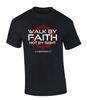 Herren Christliches Shirt Walk By Faith Not By Sight 2. Korinther Harajuku Grafik T-Shirts Oversized T-Shirt Sommer Baumwolle
