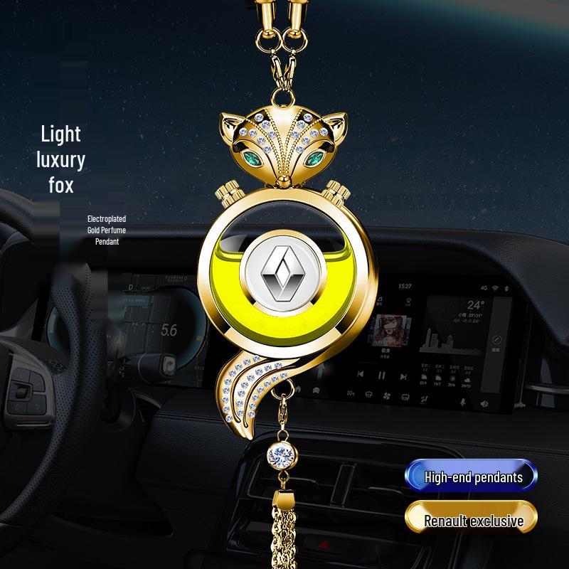 Crystal Rearview Mirror Air Freshener: Long-lasting Fragrance Pendant for Car Interior Decoration