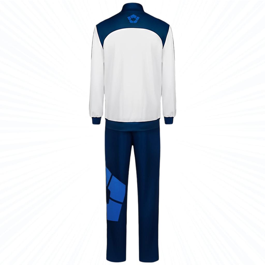 Blue COSPLAY Lock All Athletic Clothes Jersey Cosplay Costume COSPLAY Kiyoshiichi Hiraku Kai Shrigiri Hyouma Mikage Reio Nagi Seishiro Kunigami