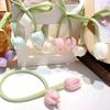 5Pcs Set Gift Wrapping DIY Baking Decoration Lace-up Hair Cord Accessories Tulip Curtain Straps