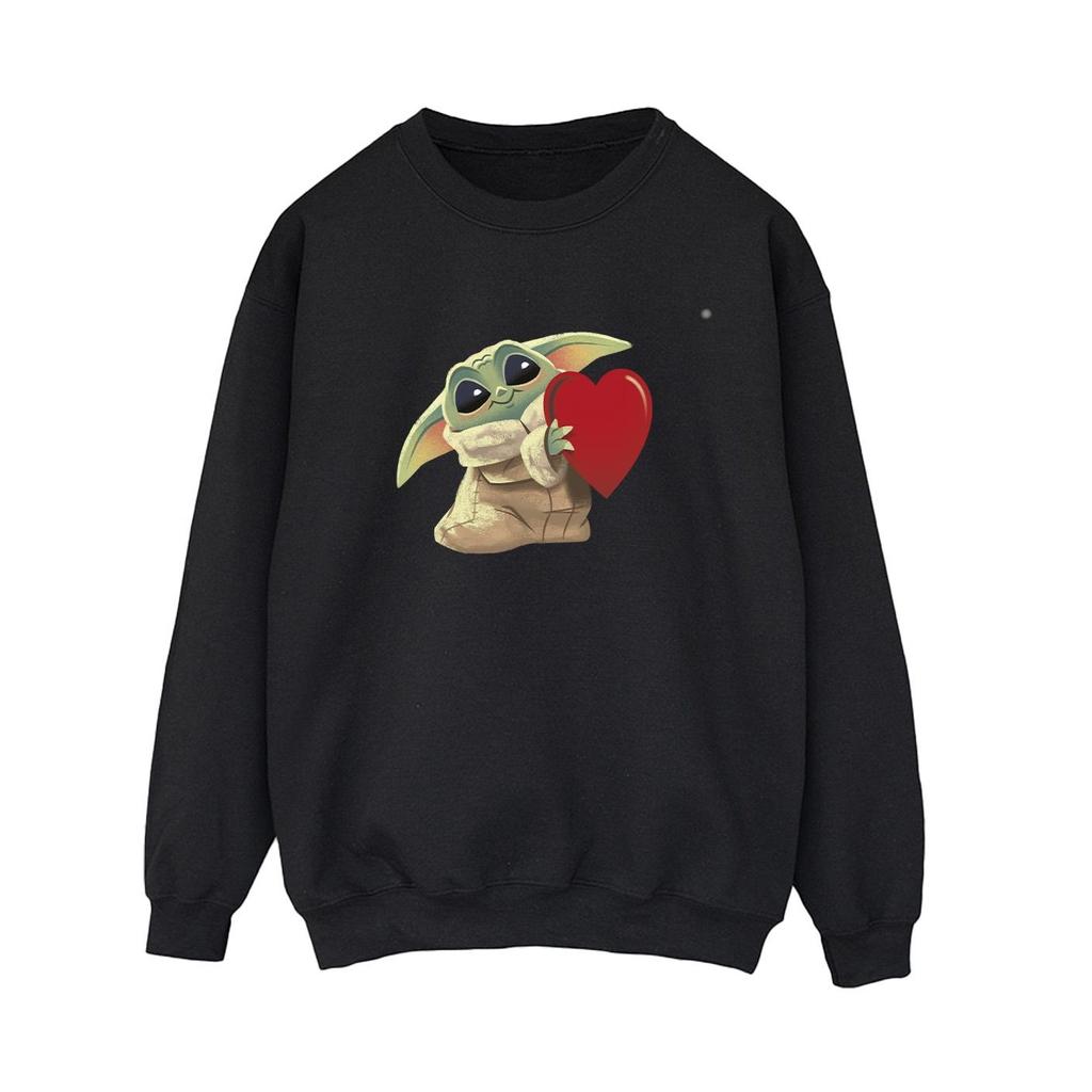 Star Wars Womens/Ladies The Mandalorian The Kids With Heart Sweatshirt