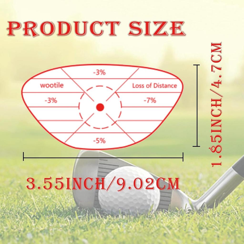 180 Pcs Golf Driver Blue Impact Tape Labels Golf Club Impact Tape Labels Self-Teaching Sweet Spot Target Sticker for Swing Training Aid Impacts Label