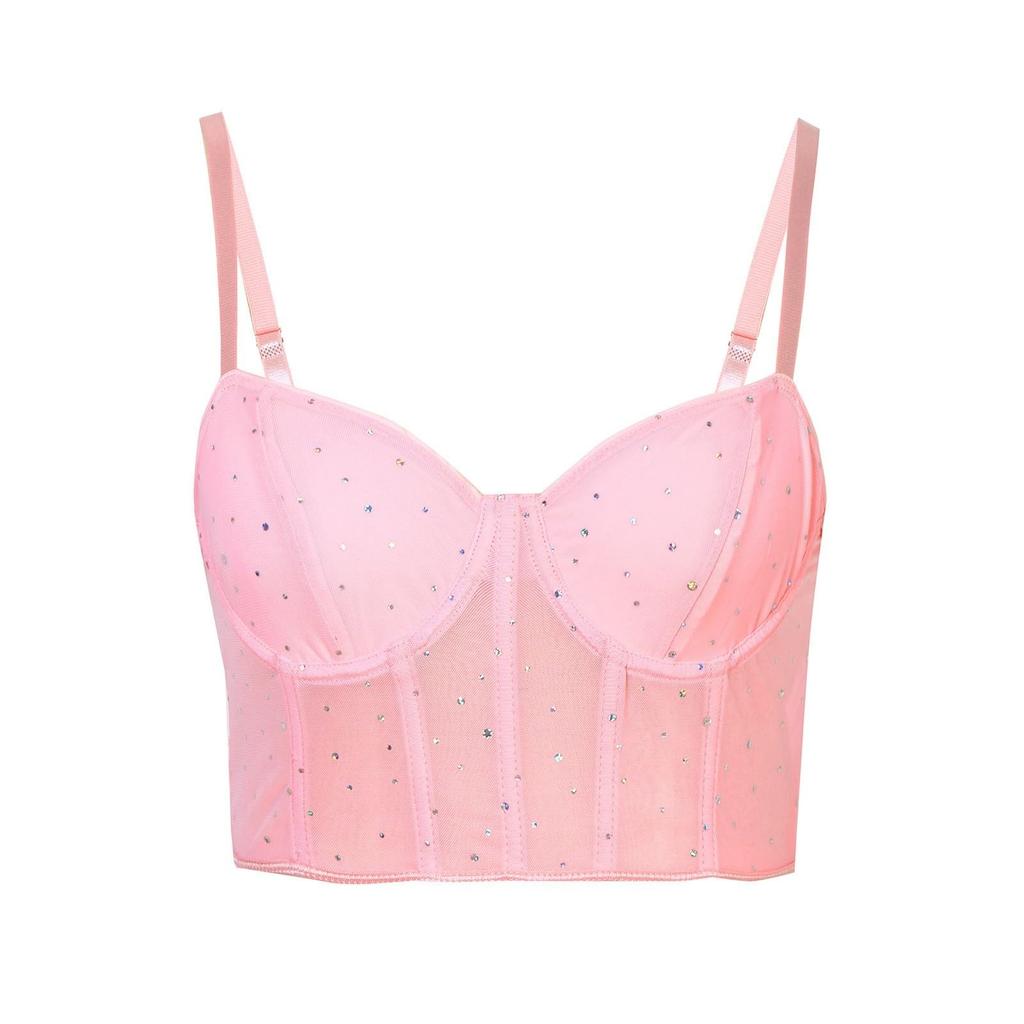 Kvinner Blonder Undertøy Babydoll Rund Hals Blonder Sexy Vest