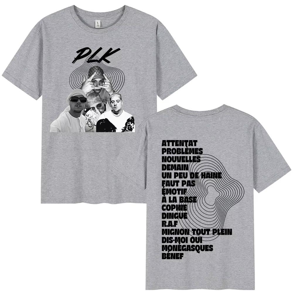 

Rapper PLK Graphic T-shirts Men Women Clothing Fashion Music T-shirt Casual Cotton Short Sleeves T Shirts Streetwear 3XL