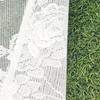 Translucents Laces Short Valance with Florals and Butterfly Design for Bedroom Living Room Dining Room Window