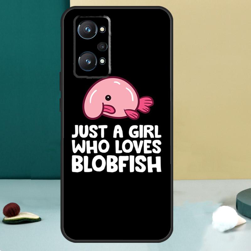 Cute Blobfish For Realme 11 10 12 13 14 Pro Plus GT 7 6 5 Pro GT 6T C67 C61 C53 C51 C21Y C25S C75 C55 Case